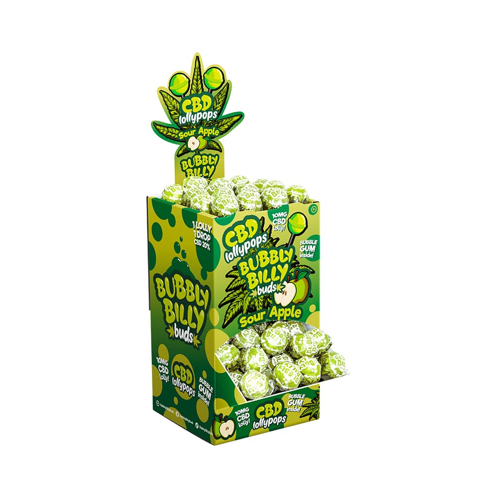 Bubbly Billy Buds – 10mg CBD Lollipop – Image 3