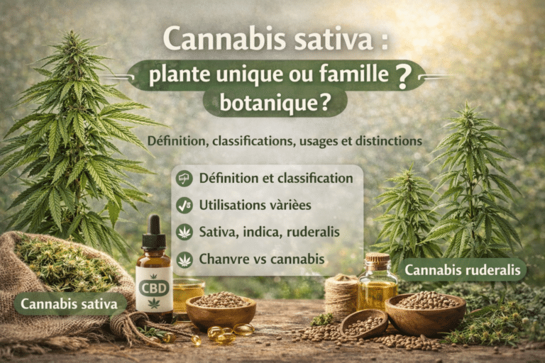 Cannabis sativa, a single plant or botanical family
