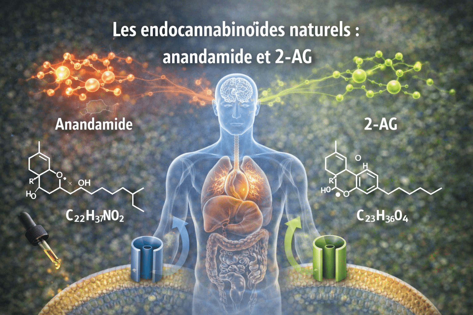 The natural endocannabinoids anandamide and 2-AG