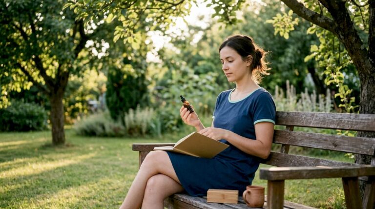 A woman is inquiring about using CBD oil to alleviate anxiety.