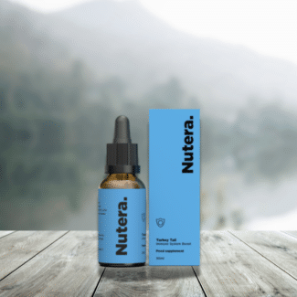 Discover Turkey Tail 20:1 liquid extract, concentrated with 40% beta-glucans. A premium formula for immunity, microbiota, and natural defenses.