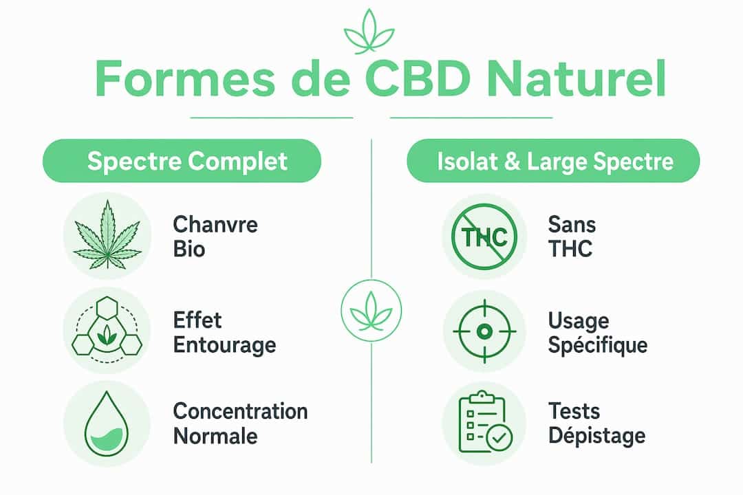 Infographic: An overview of the different forms of natural CBD