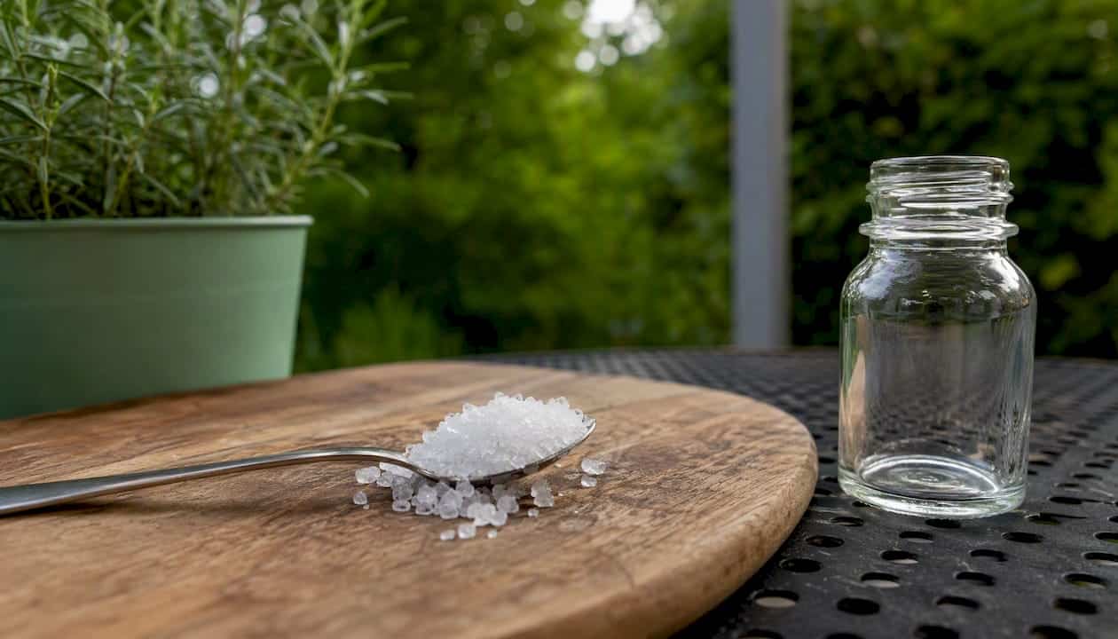 CBD in the form of perfectly pure crystals presented on an immaculate tray