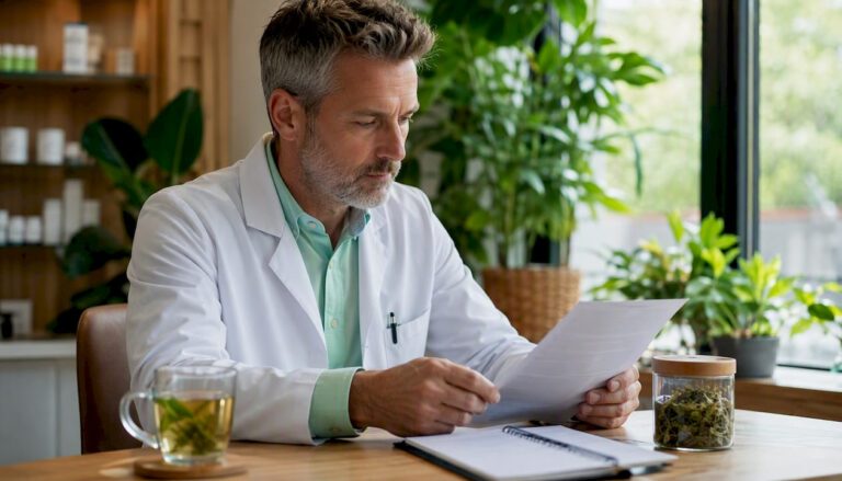 Pharmacist analyzing the current legislation regarding 9-HHC and CBD