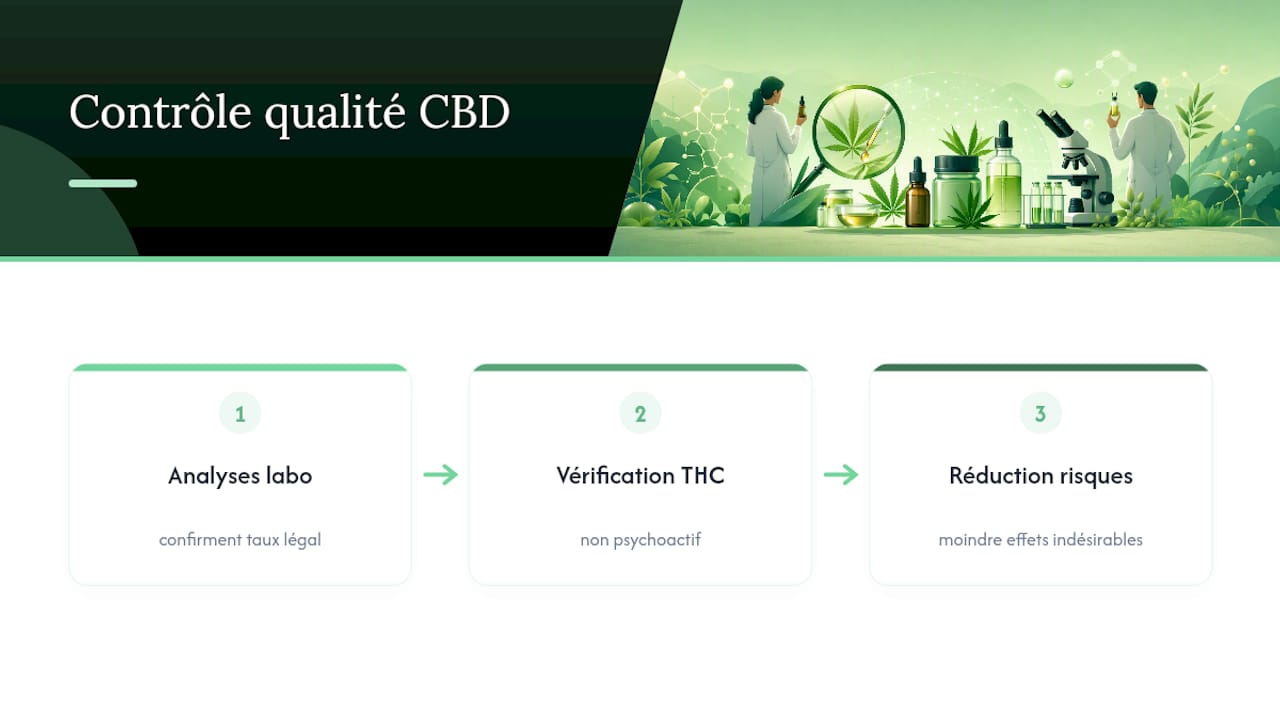 Contrôles qualité et limites légales du THC