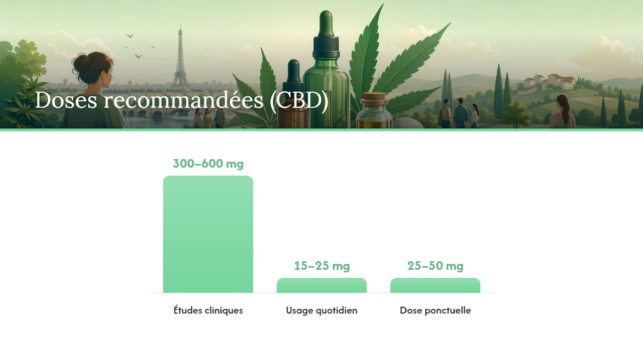 Quelle dose et quelle forme de CBD pour une situation sociale anxiogène ? — overview diagram