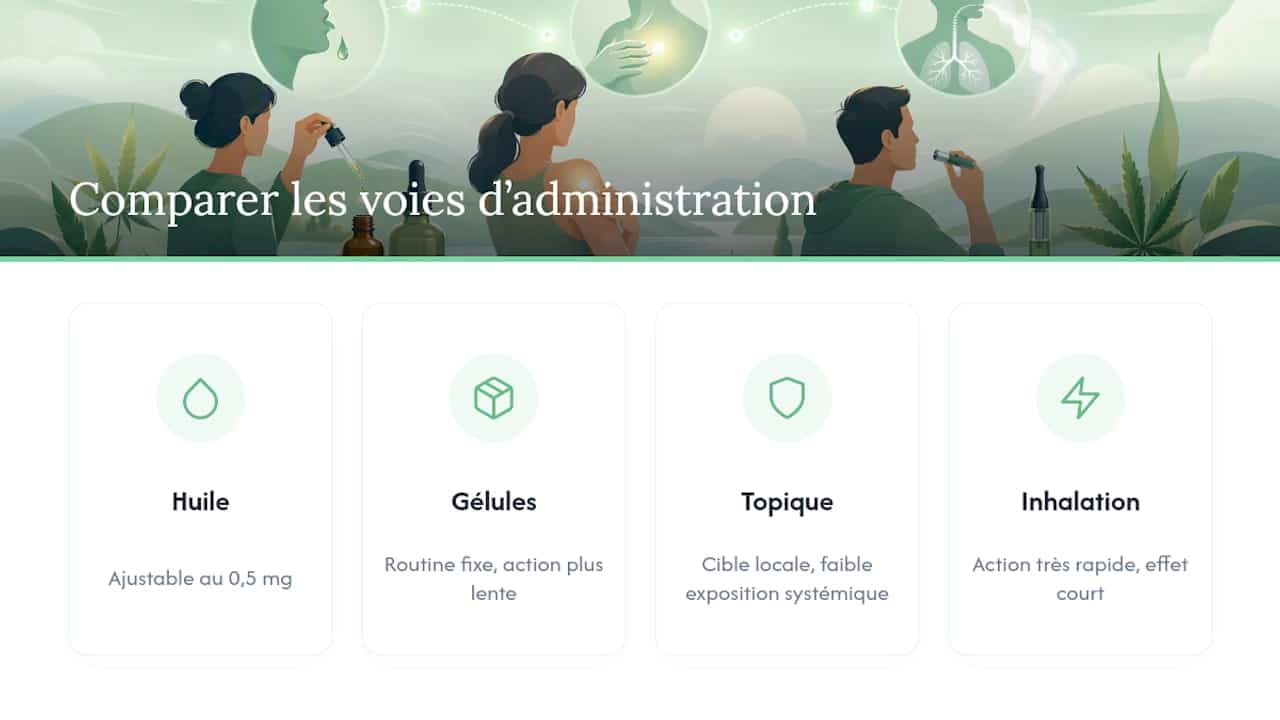 Comparaison des quatre types de CBD