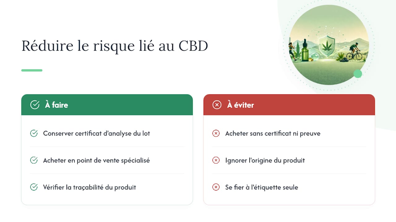 Gibt es tatsächlich Fälle von Doping im Zusammenhang mit CBD? – Übersichtsdiagramm