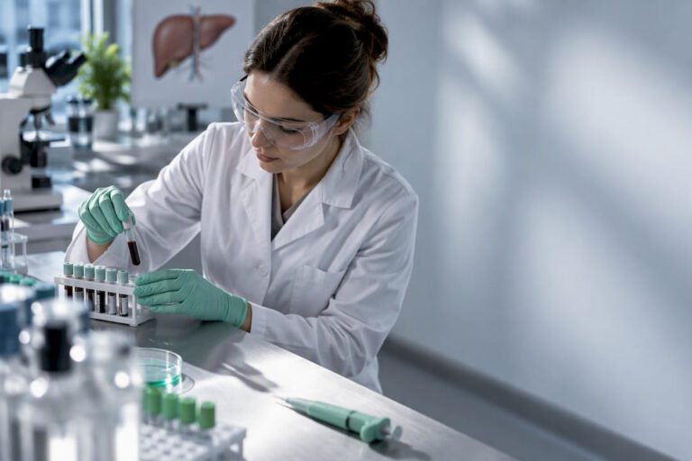 Laboratorio especializado en metabolismo hepático