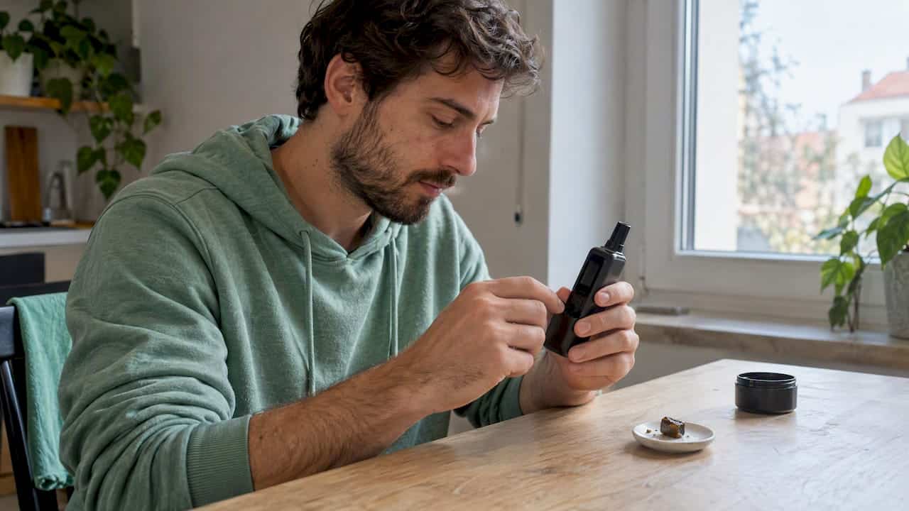 How to adjust a CBD resin vaporizer
