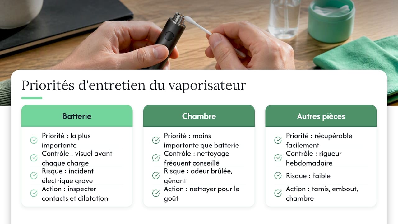 Ce qu'il faut vraiment retenir sur l'entretien d'un vaporisateur — overview diagram